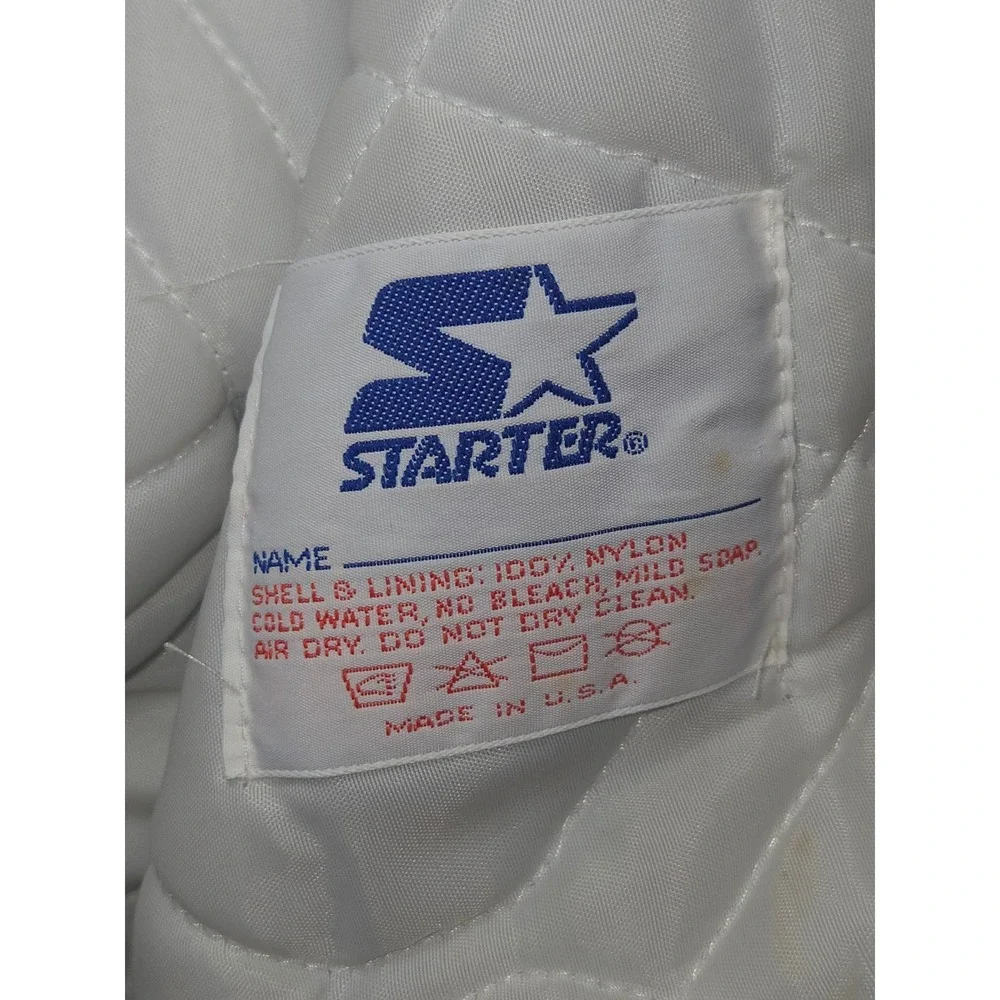 Starter Vintage Kansas City Royals Satin Baseball Jacket Men's Medium Blue White